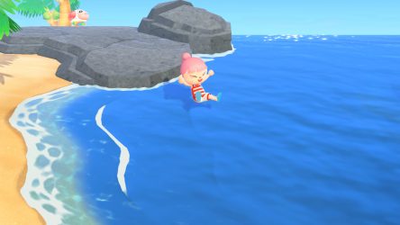 Image d'illustration pour l'article : Comment nager et plonger dans Animal Crossing New Horizons ?