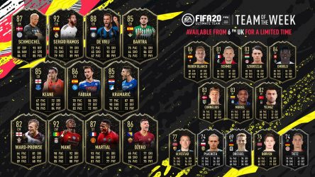 Image d'illustration pour l'article : FIFA 20 : La Team Of The Week de cette semaine dévoilée