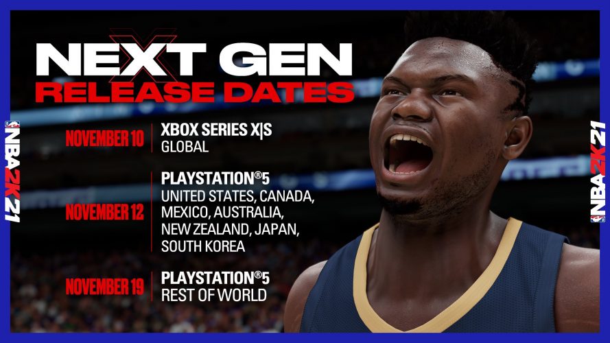 NBA 2K21 Dates de sortie Next-gen