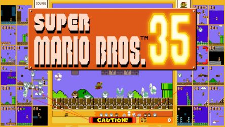Image d'illustration pour l'article : Super Mario Bros 35 met le plombier au Battle Royale