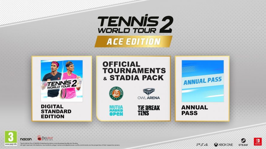 Image d\'illustration pour l\'article : Tennis World Tour 2 sortira le 24 septembre sur PC, PlayStation 4 et Xbox One
