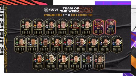 Image d'illustration pour l'article : FIFA 21 dévoile la troisième Team Of The Week