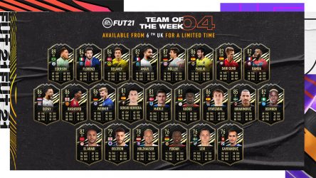 Image d'illustration pour l'article : FIFA 21 dévoile la quatrième Team Of The Week