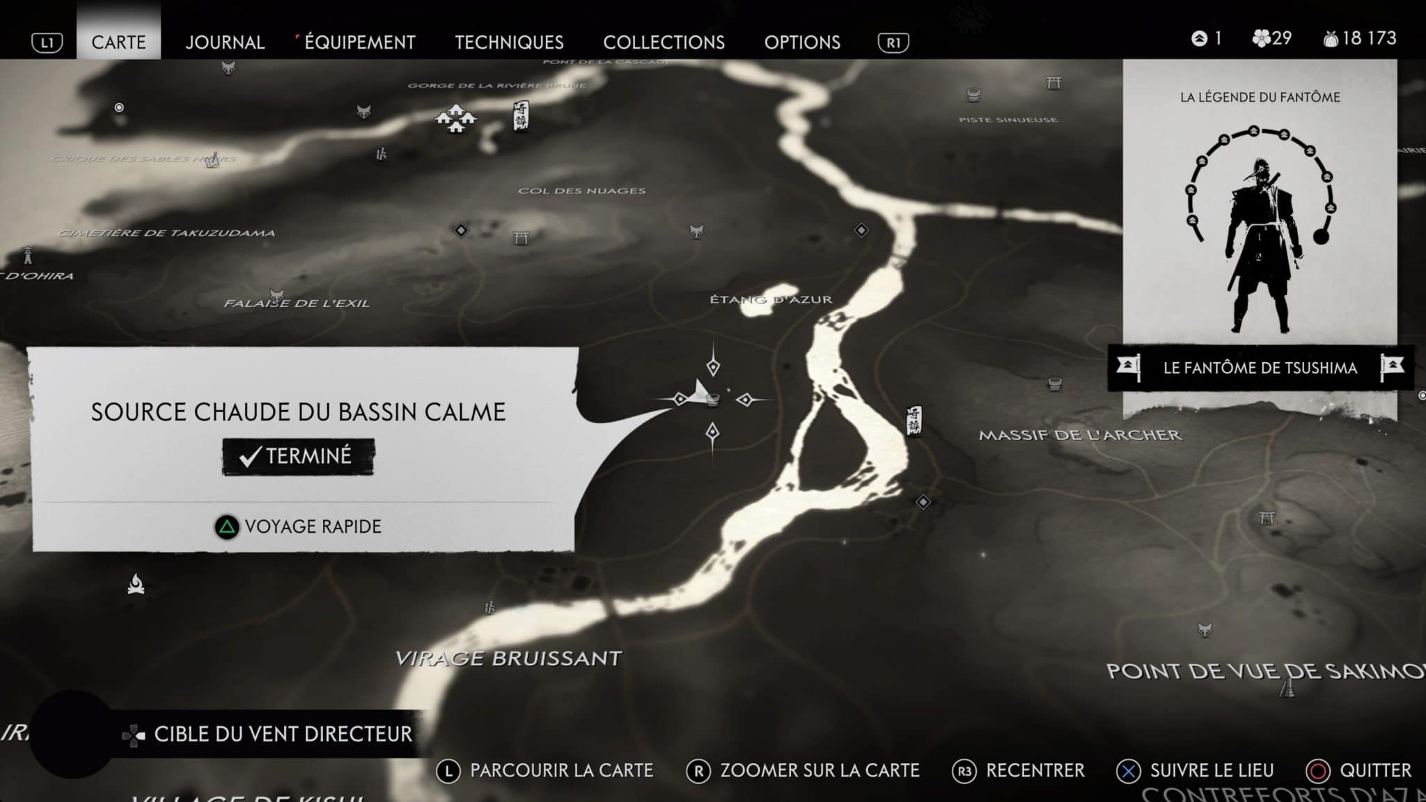 Toutes les sources chaudes Guide Ghost of Tsushima
