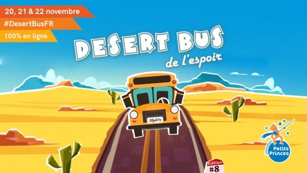 Image d'illustration pour l'article : Le Desert Bus de l'espoir se lance dès ce soir pour un week-end caritatif