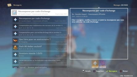 Image d'illustration pour l'article : Comment utiliser un code d'échange sur PS4 - Genshin Impact