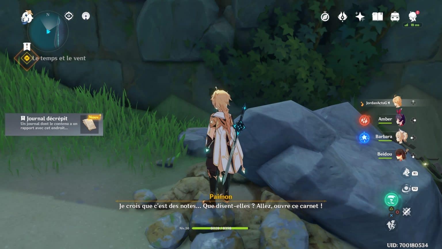 Le temps et le vent Guide Genshin Impact