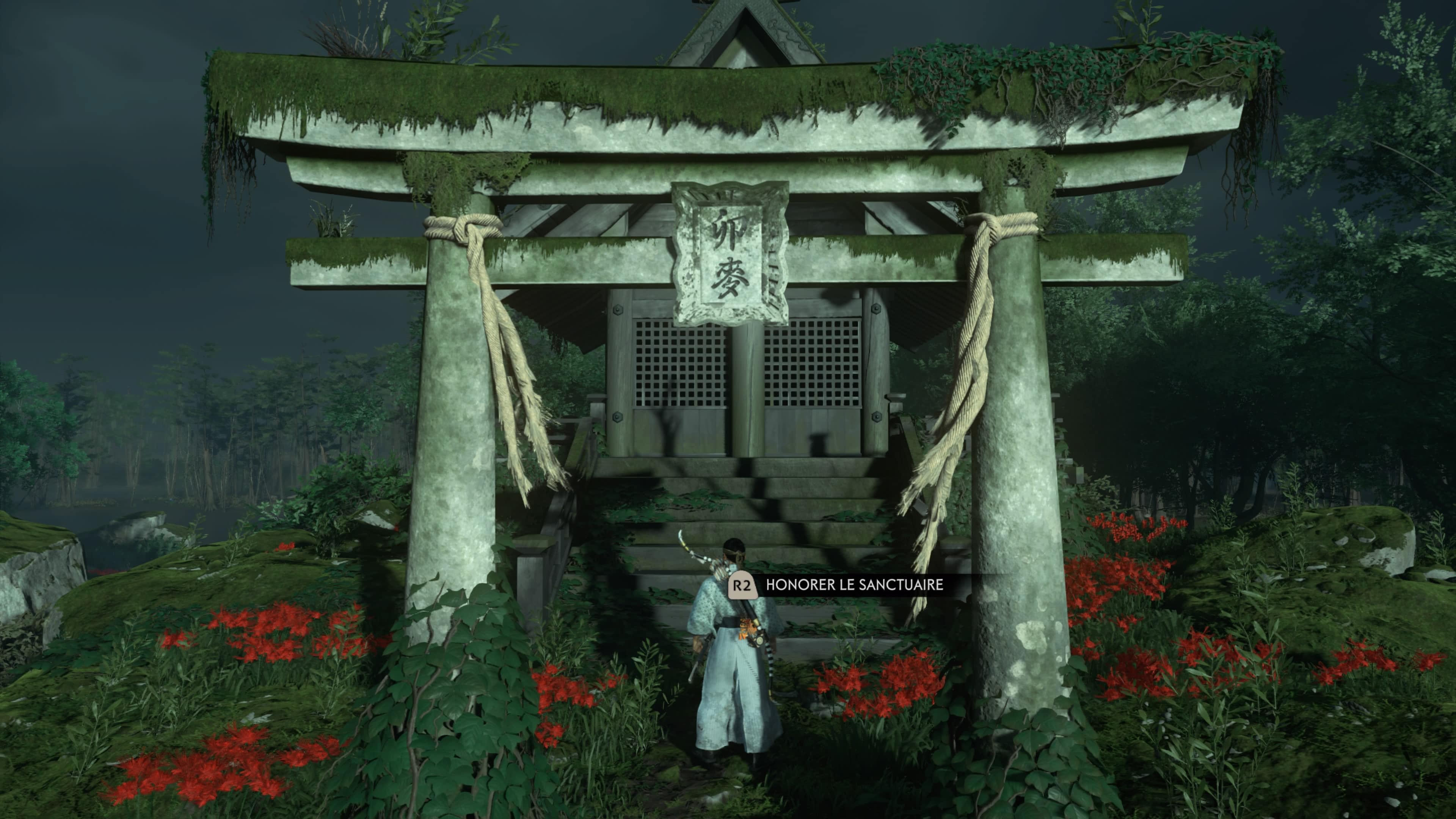Ghost of tsushima sanctuaire de roche ecarlate 13 158