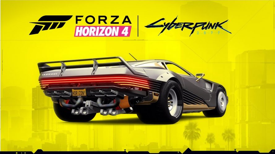 Image d\'illustration pour l\'article : La voiture iconique de Cyberpunk 2077 arrive dans Forza Horizon 4