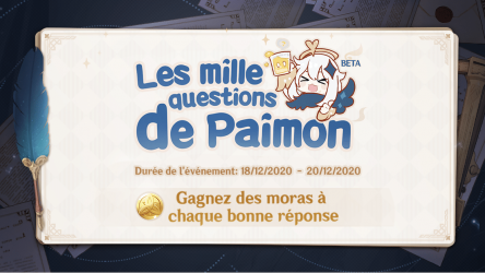 Image d'illustration pour l'article : Les Mille Questions de Paimon (Réponses) - Genshin Impact