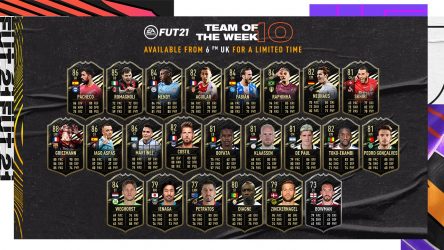 Image d'illustration pour l'article : FIFA 21 dévoile la dixième Team Of The Week