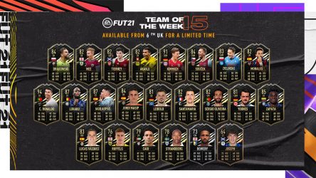 Image d'illustration pour l'article : FIFA 21 dévoile la Team Of The Week numéro 15