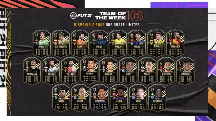 Image d'illustration pour l'article : FIFA 21 dévoile la Team Of The Week numéro 16
