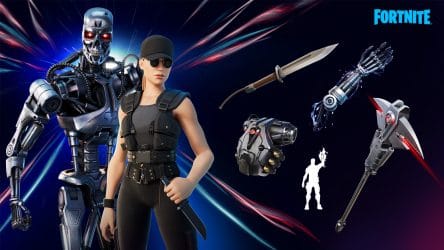 Image d'illustration pour l'article : Le Terminator et Sarah Connor débarquent dans Fortnite