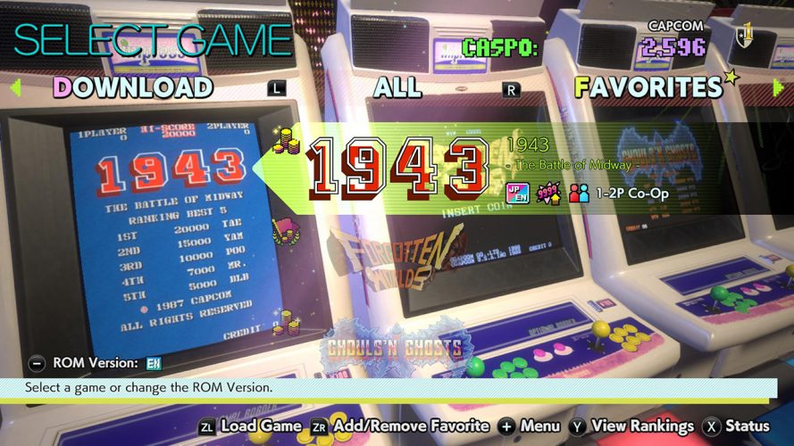 Capcom arcade stadium switch screenshot01 6