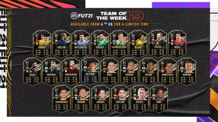 Image d'illustration pour l'article : FIFA 21 dévoile la Team Of The Week numéro 19