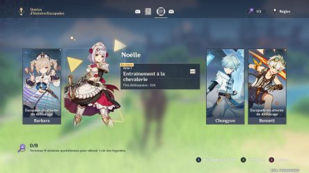 Image d'illustration pour l'article : Escapade Noëlle : Entraînement à la chevalerie - Genshin Impact