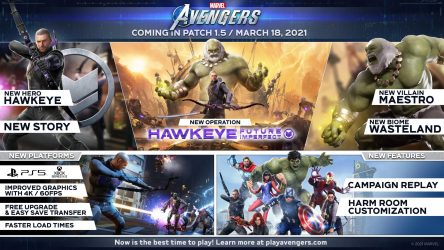Image d'illustration pour l'article : Marvel's Avengers : La campagne principale sera rejouable dès le 18 mars