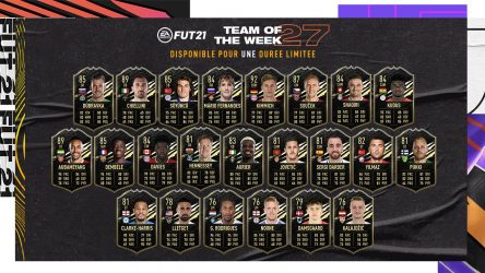 Image d'illustration pour l'article : FIFA 21 dévoile la Team Of The Week numéro 27