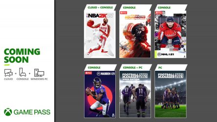 Image d'illustration pour l'article : Xbox Game Pass : NBA 2K21, Football Manager 21 et Star Wars Squadrons arrivent en mars