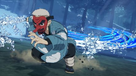 Image d'illustration pour l'article : Demon Slayer: Kimetsu no Yaiba Hinokami Keppuutan : Des images et un trailer pour Sakonji Urokodaki