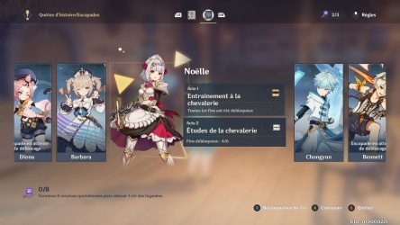 Image d'illustration pour l'article : Escapade Noëlle : Etudes de la chevalerie - Genshin Impact
