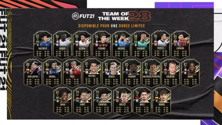 Image d'illustration pour l'article : FIFA 21 dévoile la Team Of The Week numéro 28