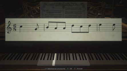 Image d'illustration pour l'article : Jouer la partition de musique au piano dans la salle d'opéra - Resident Evil Village