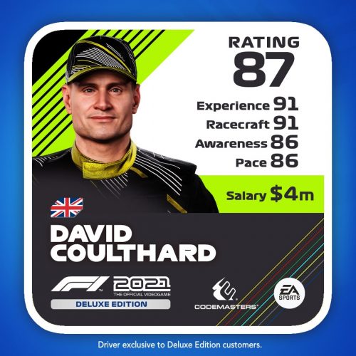F1 2021 david coulthard