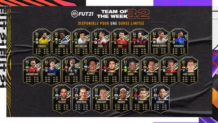 Image d'illustration pour l'article : FIFA 21 dévoile la Team Of The Week numéro 32