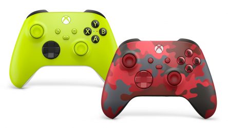 Image d'illustration pour l'article : Les manettes Xbox Electric Volt et Daystrike Camo sont disponibles à l'achat
