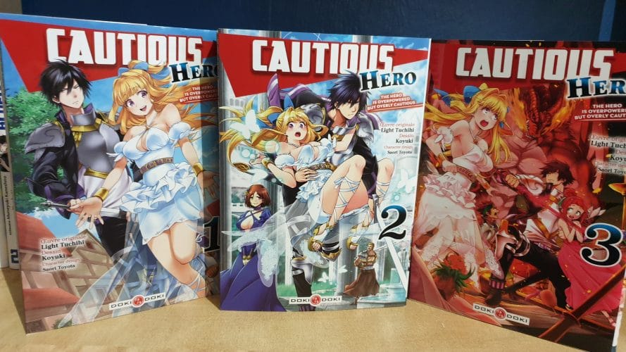 Cautious hero - tome 1 - tome 2 - tome 3 - couvertures - seiya - ristarte