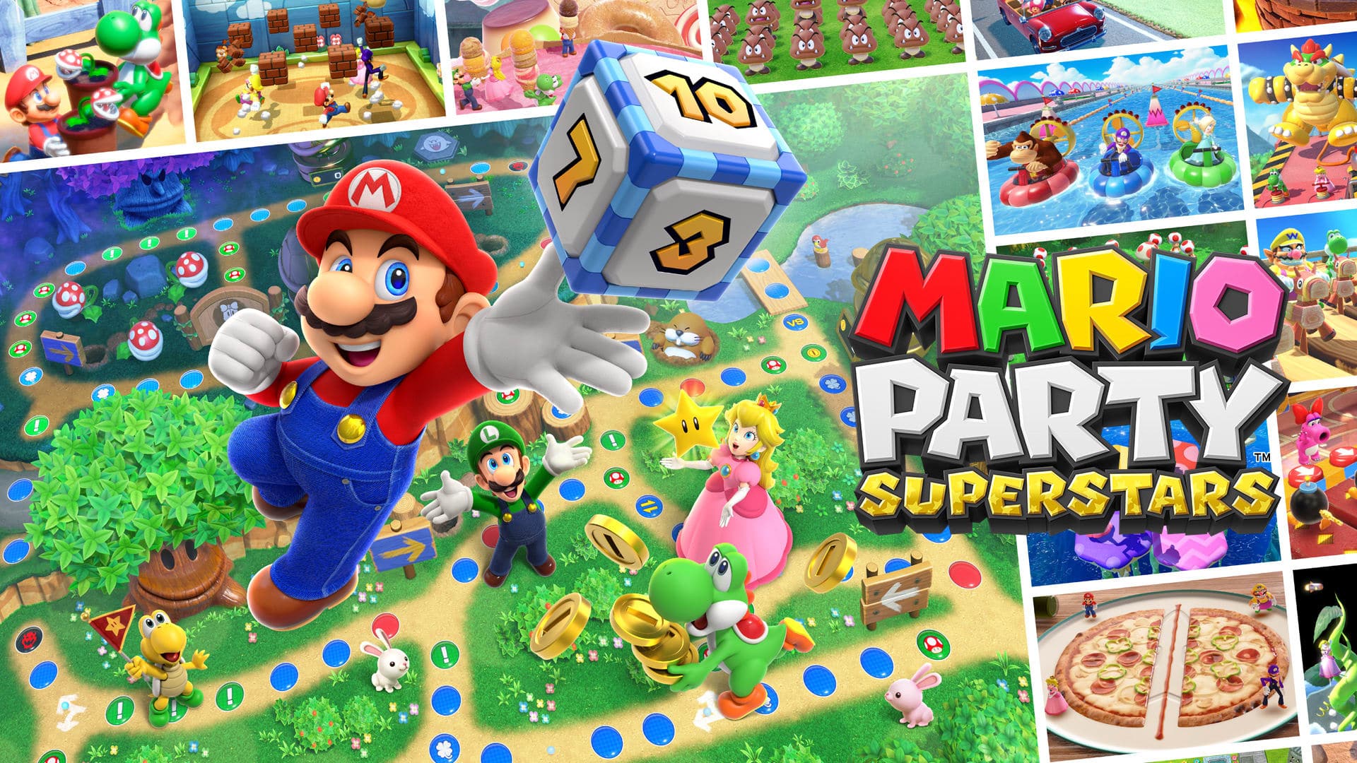 Mario party superstars key art 4