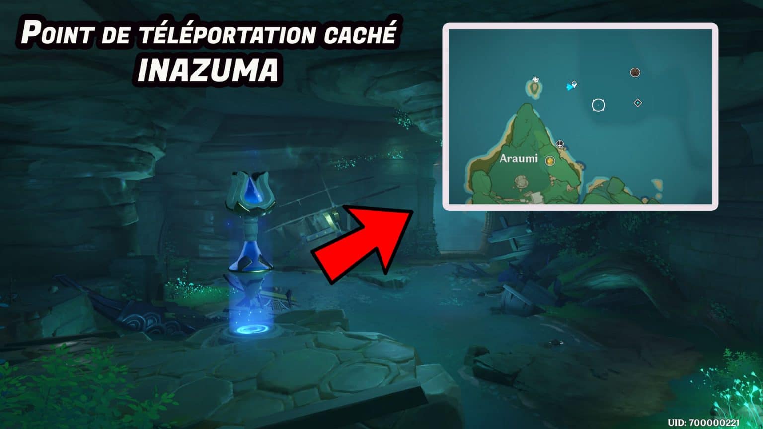 Atteindre le point de téléportation sous l'eau à Inazuma Guide