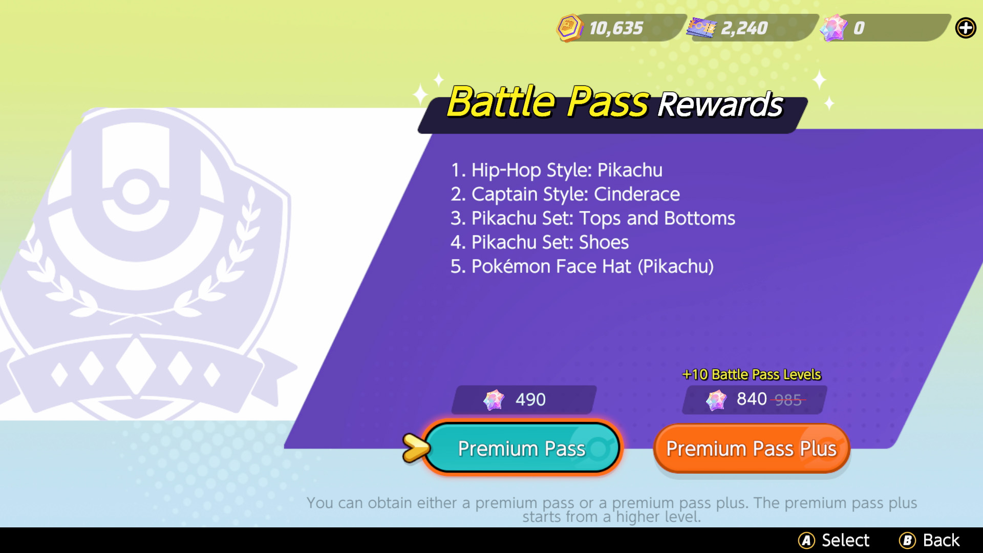 Tout savoir sur le Battle Pass - Pokémon Unite
