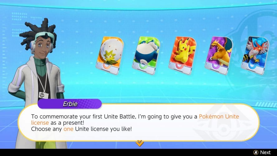 Obtenir gratuitement son premier Pokémon - Pokémon Unite