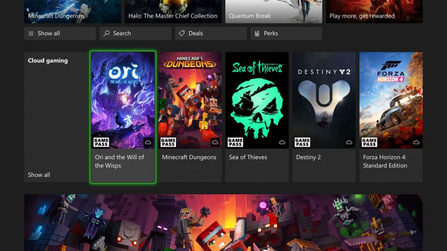 Xbox Cloud Gaming arrive sur Xbox One et Series fin 2021