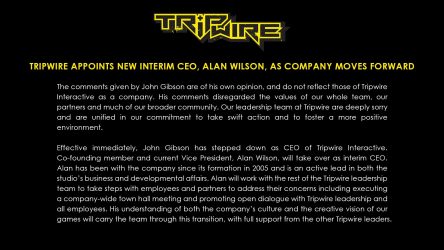 Image d'illustration pour l'article : Tripwire Interactive : John Gibson démissionne de son poste de PDG suite à son tweet anti-avortement