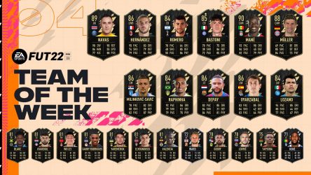 Image d'illustration pour l'article : FIFA 22 dévoile la quatrième Team Of The Week