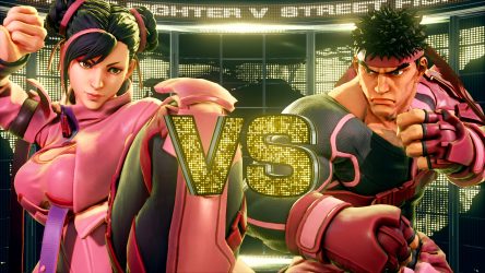 Image d'illustration pour l'article : Street Fighter V propose deux costumes roses pour Ryu et Chun-Li pour soutenir le combat contre le cancer du sein