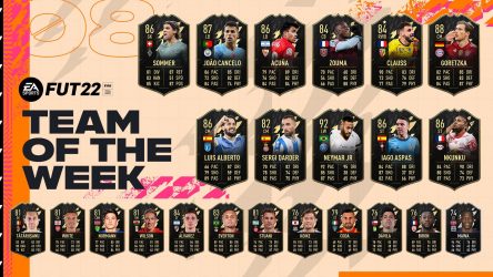Image d'illustration pour l'article : FIFA 22 dévoile la huitième Team Of The Week