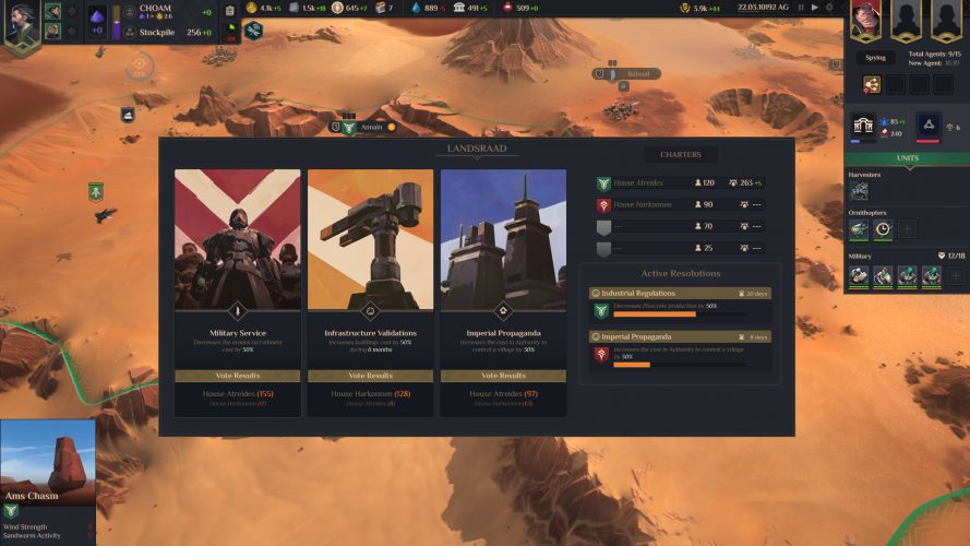 Dune spice wars screenshot 10. 12. 2021 7 7