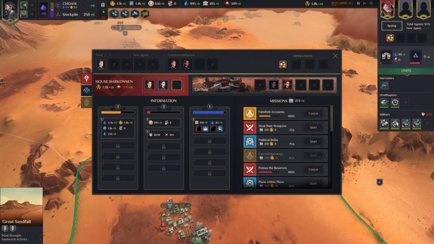 Dune spice wars screenshot 10. 12. 2021 9 9