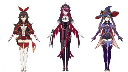 Image d'illustration pour l'article : Genshin Impact : De nouveaux costumes de base pour Jean, Mona, Amber et Rosalia ravivent la question de la censure