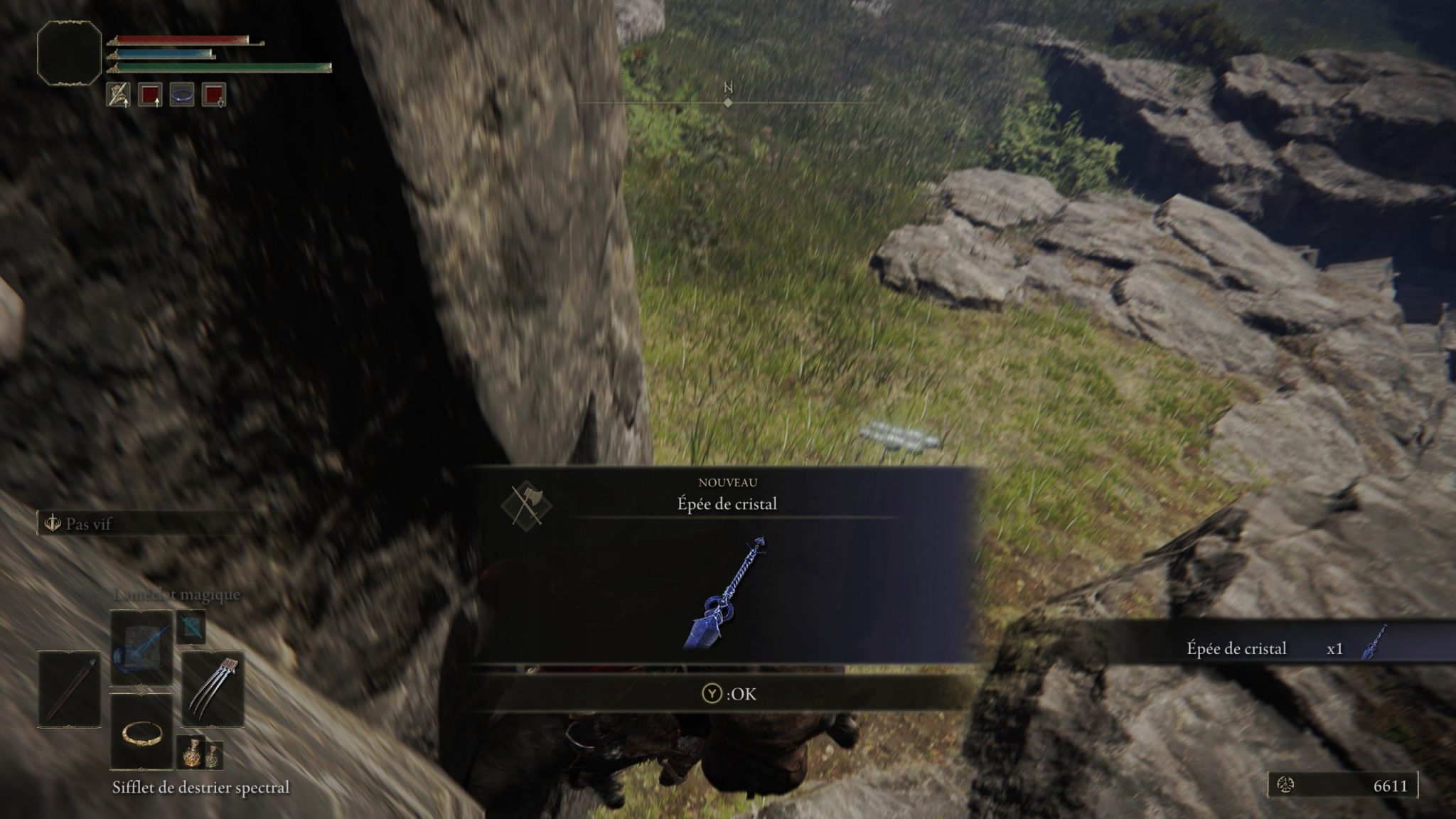 Arme Épée de cristal, où la trouver ? Guide Elden Ring