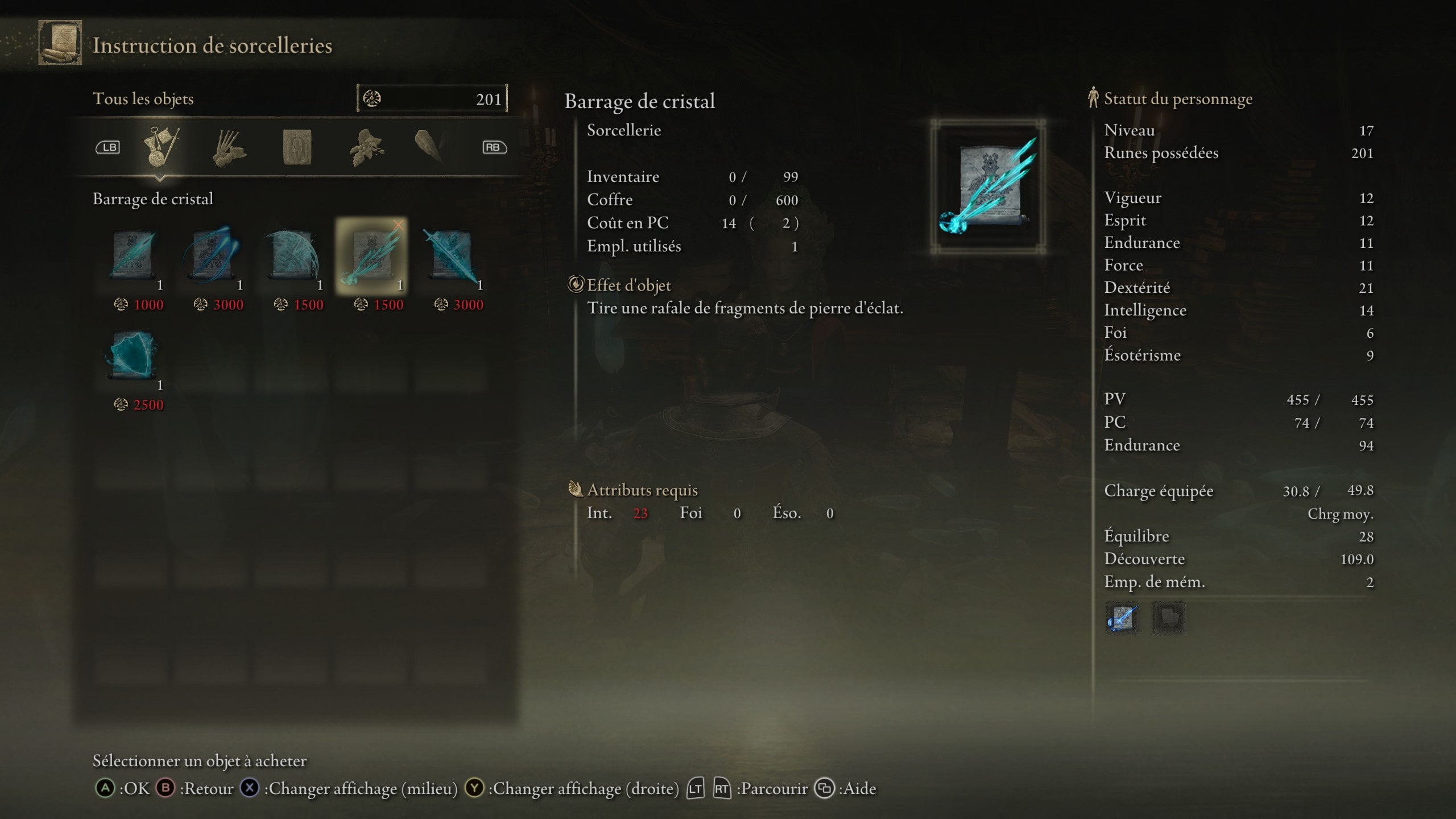 Elden ring guide sort barrage de cristal 4