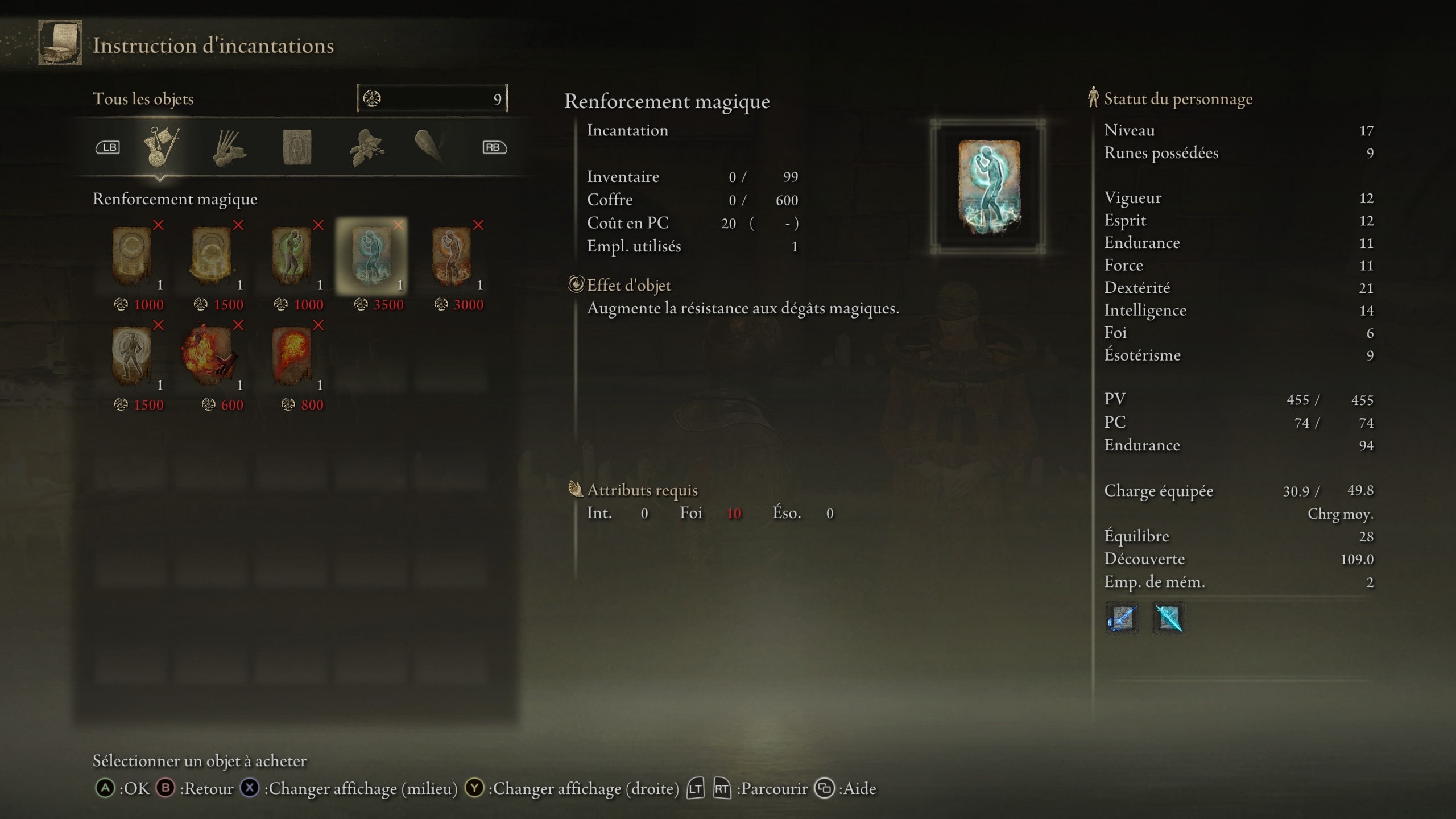 Elden ring guide sort renforcement magique 13