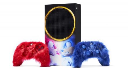 Image d'illustration pour l'article : Microsoft dévoile une Xbox Series S unique aux couleurs de Sonic 2 avec des manettes toutes en fourrure