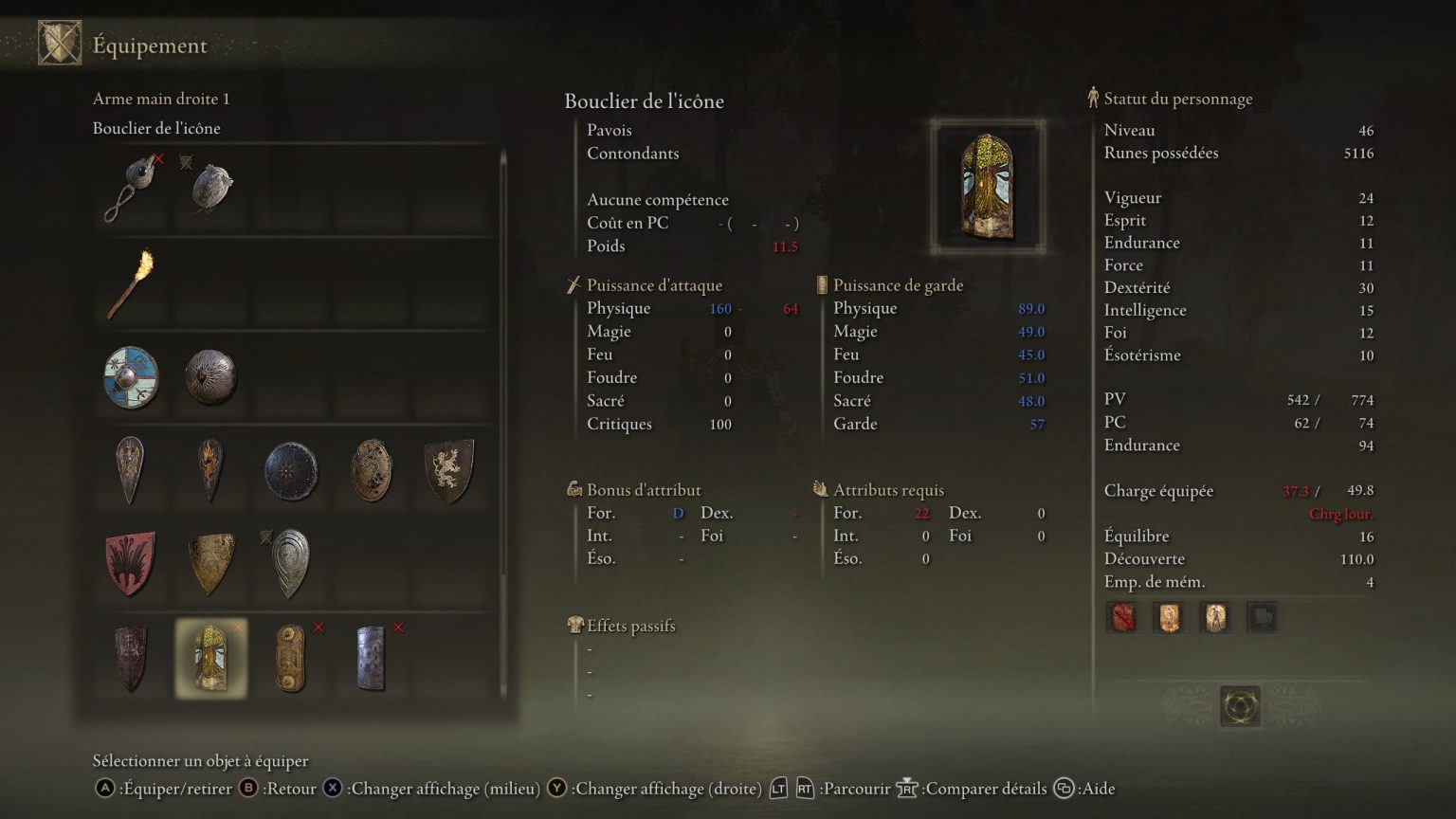 Arme Bouclier de l