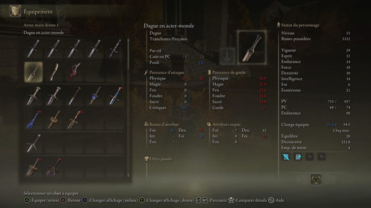 Arme Dague en aciermonde, où la trouver ? Guide Elden Ring